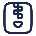 Zip File SVG Icon